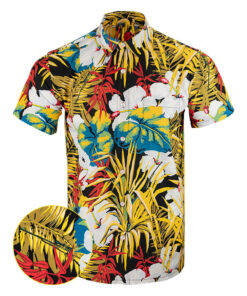 Ventura Button Down Shirt Outdoor Hawaiian Tactical Shirt Gun Lovers Gifts For Men's -WearandDecor