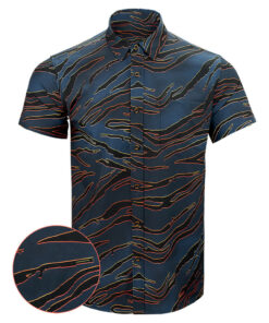 Tiger Black Button Down Shirt Hawaiian Tactical Button Down Gifts For Brother In Law -WearandDecor