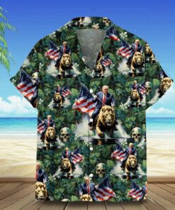 Riding Lion Hawaiian Shirt Pro 2026 Short Sleeve Button Up Summer Gift