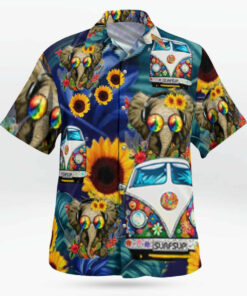 Elephant Hawaiian Shirt Unisex Streetwear Unique Birthday Gifts For Dad