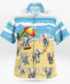 Elephant Hawaiian Shirt Unisex Streetwear Best Gifts For Men