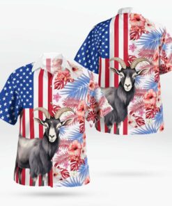 Goat Hawaiian Shirt Unisex Streetwear Valentine Gifts For Him