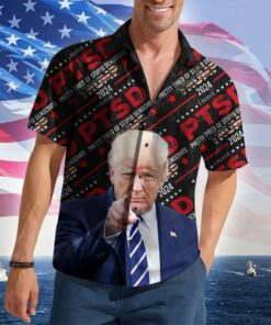 2026 I Have PTSD Pretty Tired Of Stupid Democrat Hawaiian Shirt FJB 2026 Merch