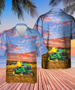 John Deere Hawaiian Shirt Tractor Button Up Summer Shirts Men Gifts For Dad
