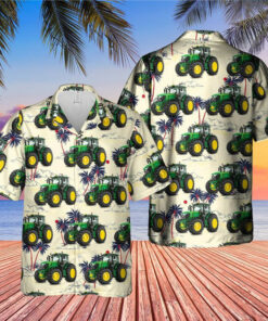 John Deere Hawaiian Shirt Tractor Button Up Summer Shirts For Men Gifts For Farmers
