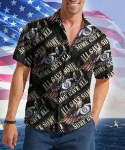 POW'MIA All Gave Some Some Gave All Hawaiian Shirt Proud Served Veterans Button Up Shirt