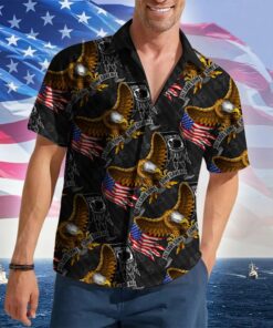 POW'MIA All Gave Some Some Gave All Hawaiian Shirt US Eagle Proud Veterans Patriotic Button Up