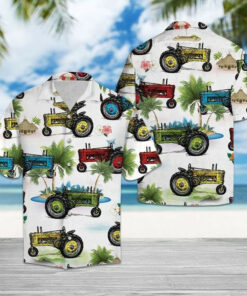John Deere Hawaiian Shirt Tractor Summer Button Shirts Best Gifts For Farmers