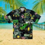 John Deere Hawaiian Shirt Men's Summer Button Ups Gifts For Farmers