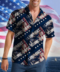 Land Of The Free Because Of The Brave Hawaiian Shirt Veteran For 2026 Patriotic Button Up