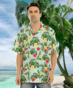 John Deere Hawaiian Shirt Tractor Summer Button Up Shirts For Men Gifts For Farmers