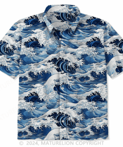 Japanese Ukiyo-E Hawaiian Shirt Sarcastic Quote T-Shirt for Men Comical Shirt
