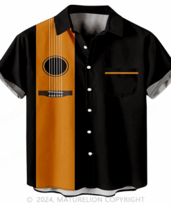 Classic Guitar Hawaiian Shirt Men's Funny Saying Shirt Sarcastic Graphic Tee