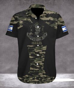 IDF Hawaiian Shirt Stand With You Israel Shirt Israel Defense Forces Camo Merch For Supporters