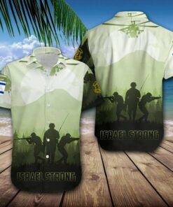 Israel Strong Hawaiian Shirt Israeli Army Shirt I Stand With You Israel Clothing