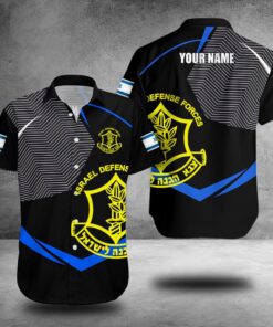 Custom I Stand With Israel Hawaiian Shirt Israeli Military Shirt IDF Clothing For Supporters