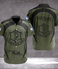 Personalized IDF Hawaiian Shirt I Stand With Israel Shirt Israel Defense Forces Clothing Gift
