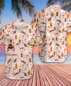 Witchicorn Halloween Unicorn Hawaiian Shirt 2026 Halloween Pattern Shirt Gifts For Friends