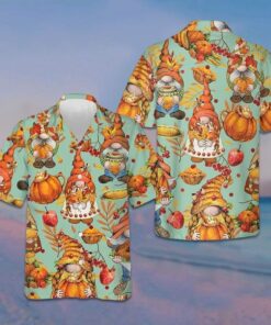 Farm Harvest Festival Gnomes Thanksgiving Hawaiian Shirt Thanksgiving 2026 Gift Ideas