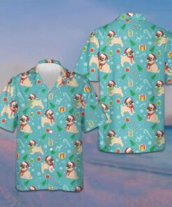 Happy Christmas Pug Hawaiian Shirt Funny Pug Shirt Gifts For Christmas 2026