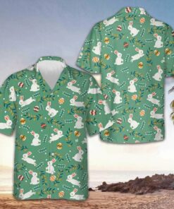 Easter Egg And Bunny Hawaiian Shirt 2026 Easter Button Down Shirt Gifts For Men
