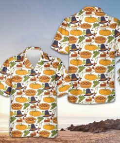 Thanksgiving Harvest Celebration Hawaiian Shirt 2026 Thanksgiving Button Up Shirt Men
