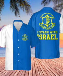 IDF Hawaiian Shirt Israel Defense Forces Shirt I Stand With Israel Clothing Gifts For Patriots