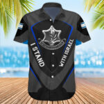 IDF Hawaiian Shirt Stand With Israel Clothing Support Israel Shirt Israeli Military IDF Merch