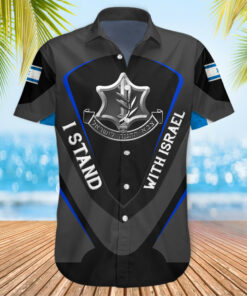 IDF Hawaiian Shirt Stand With Israel Clothing Support Israel Shirt Israeli Military IDF Merch