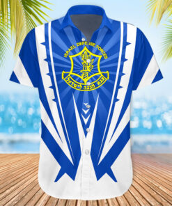 Israel Defense Forces IDF Hawaiian Shirt Israeli Army Shirt Support I Stand With Israel Merch