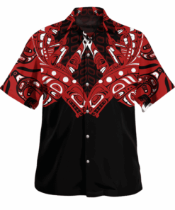 Killer Whale Haida Art Print Hawaii Shirt Northwest Pacific Style Apparel Gifts