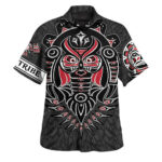 Personalized Death And Rebirth 3D Print Hawaii Shirt Haida Art Style Men's Clothing