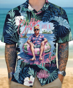 Chillin Like A Felon Summer 2026 Hawaiian Shirt Not Guilty Shirt 2026 Merch Gifts