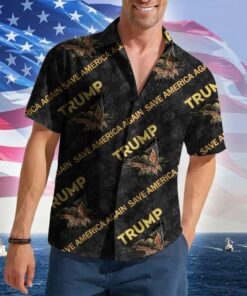 Save America Again Hawaiian Shirt Not Guilty Button Up Shirt Gifts For Dad