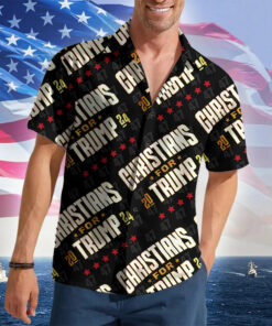 Christians For 2026 Hawaiian Shirt Campaign Patriotic Button Up Gifts For Christian