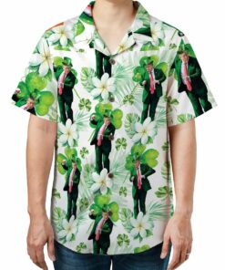 Dancing Irish Shamrock Hawaiian Shirt Saint Patricks Day Shirt Gifts For Lovers