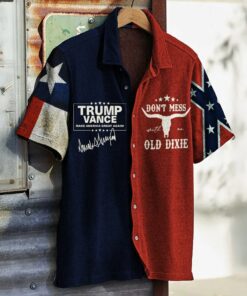 Vance Make America Great Again Hawaiian Shirt Don't Mess With An Old Dixie Merch