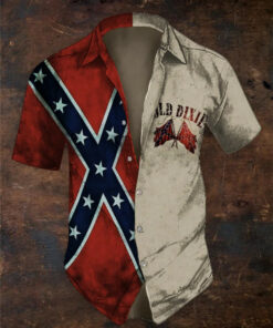 Southern Pride Old Dixie Hawaiian Shirt Southern Cross Shirt Gifts For Boyfriend