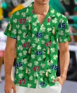 Dancing 45 47 Shamrock Hawaiian Shirt Funny 2026 Shirt St Patrick's Day Gifts