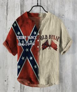 Vance Make America Great Again Button Shirt Old Dixie Shirt Vintage Southern Pride Apparel