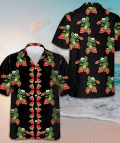 Strawberries Hawaiian Shirt Strawberry Lovers Summer Button Up Shirts Gifts For Siblings