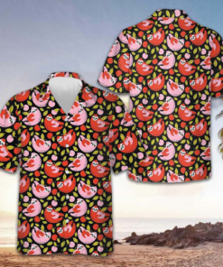 Sloth Holding Red Cherry Hawaiian Shirt Funny Sloth Shirt Gifts For Adults