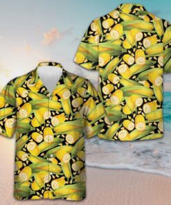 Corn Harvest Hawaiian Shirt Men's Short Sleeve Button Down Beach Shirts Gifts For Son