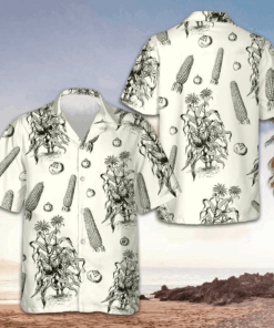 Corn Harvest Hawaiian Shirt Beach Short Sleeve Button Down Gifts For Husband