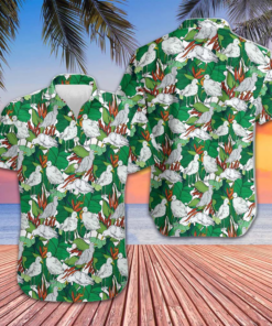 Sky Bird Seagull Hawaiian Shirt Men's Short Sleeve Button Up Beach Shirts Gifts For Dude