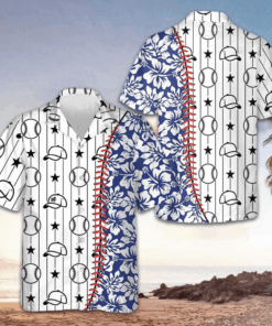 Baseball Tropical Pattern Hawaiian Shirt Best Summer Shirts For Guys Baseball Lovers Gifts