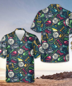 Drink Craft Beer Hawaiian Shirt Summer Button Up Shirts Best Gifts For Beer Lovers