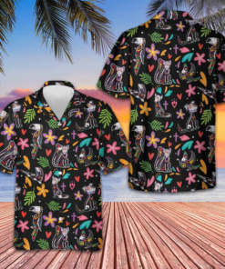 Day Of The Dead Skeleton Animals Hawaiian Shirt Funny Day Of The Dead Shirt Gifts For Him