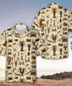 Lobster And Seafood Hawaiian Shirt Button Up Summer Shirts For Men Best Gifts