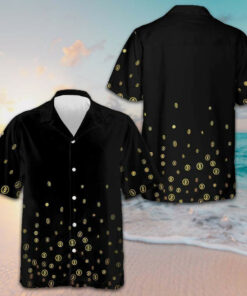 Bitcoin Crypto Mining Hawaiian Shirt Black Button Up Shirt Gifts For Boyfriend